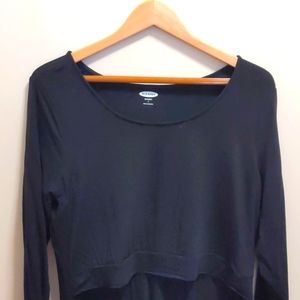 Classic Black Nursing Dress